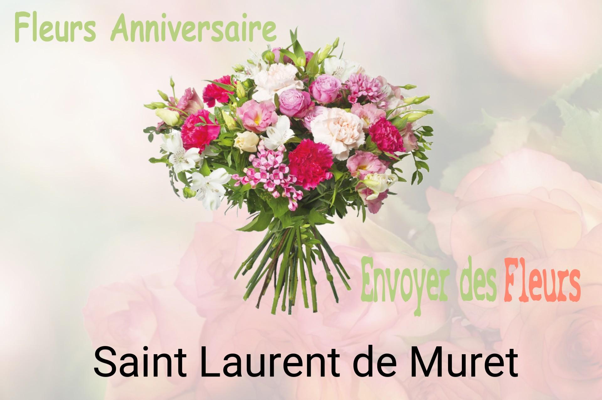 Bouquet de fleurs d’anniversaire livré à Saint-Laurent-de-Muret