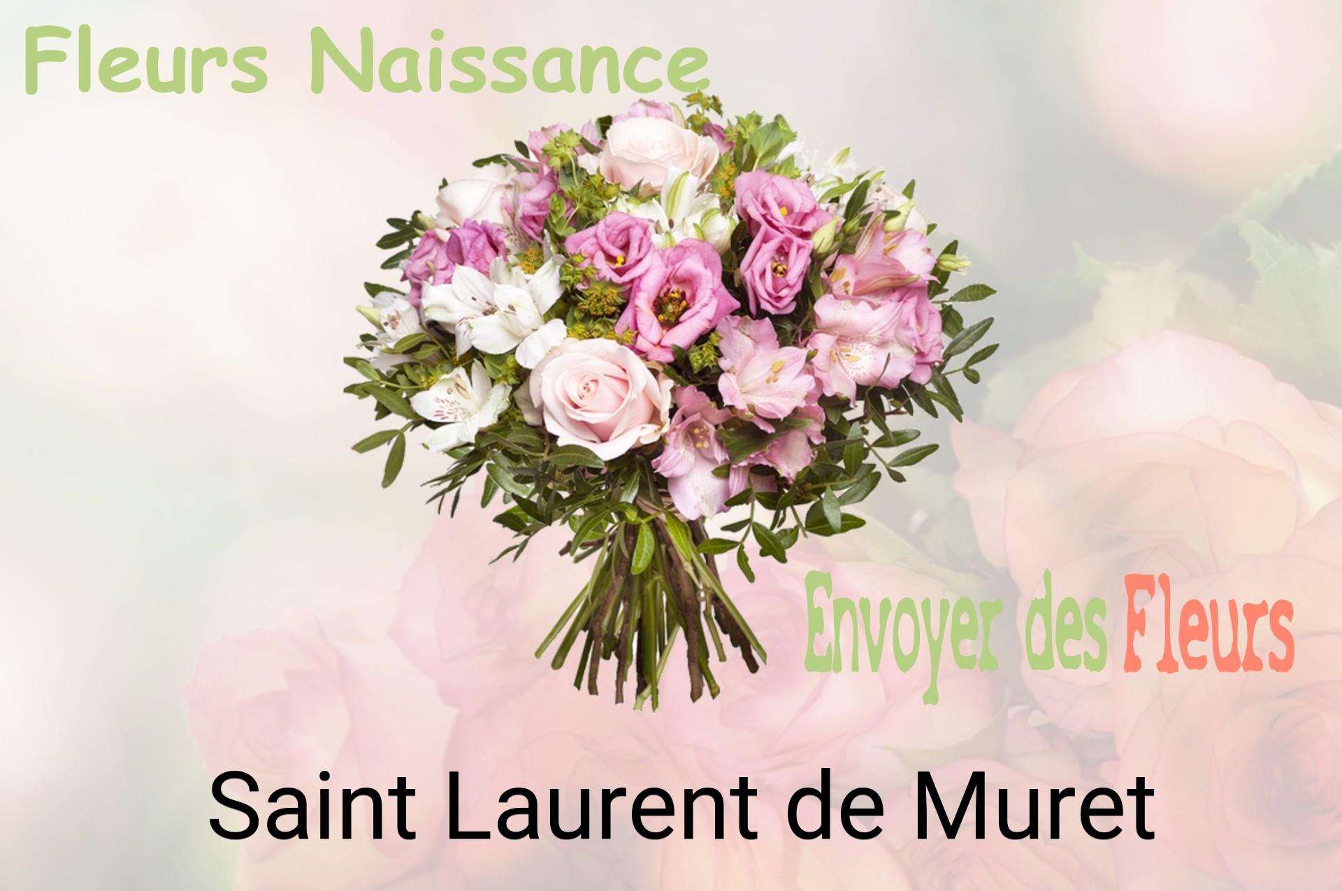 Bouquet de fleurs de naissance livré à Saint-Laurent-de-Muret
